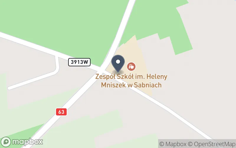 Lokalizacja: Zespół Szkół w Sabniach