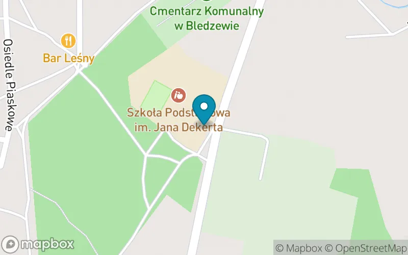 Lokalizacja: Szkoła Podstawowa im. Jana Dekerta w Bledzewie
