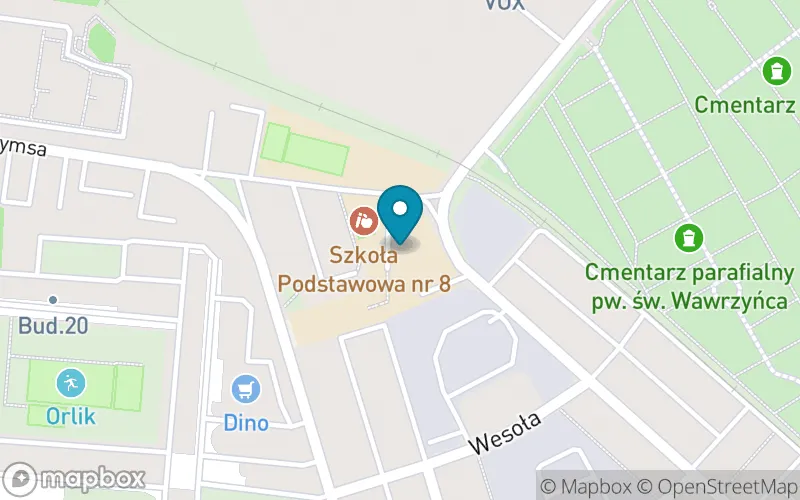 Lokalizacja: Szkoła Podstawowa nr 8 im. Mikołaja Kopernika