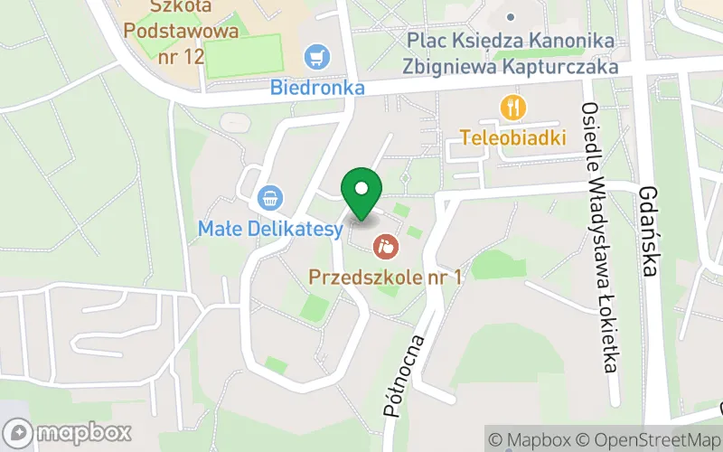Lokalizacja: Przedszkole nr 1 Wesołe Nutki