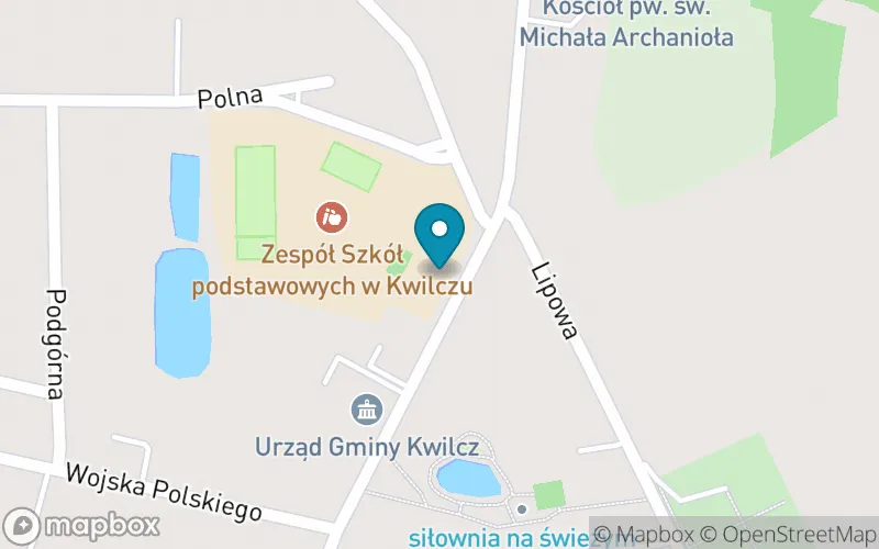 Lokalizacja: Szkoła Podstawowa im. Tadeusza Kościuszki w Kwilczu