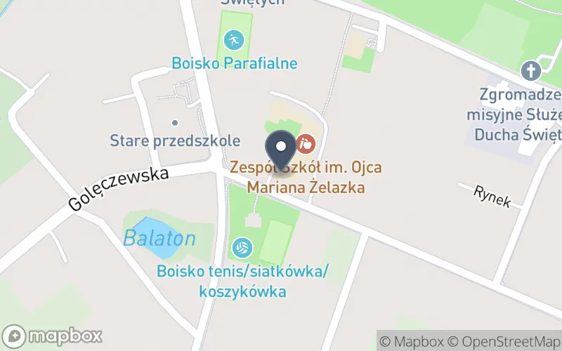 Lokalizacja: Zespół Szkół im. O. Mariana Żelazka