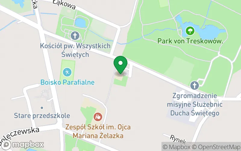 Lokalizacja: Przedszkole w Zespole Szkół im. O. Mariana Żelazka w Chludowie