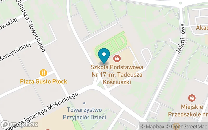 Lokalizacja: Szkoła Podstawowa nr 17 im. Tadeusza Kościuszki w Płocku