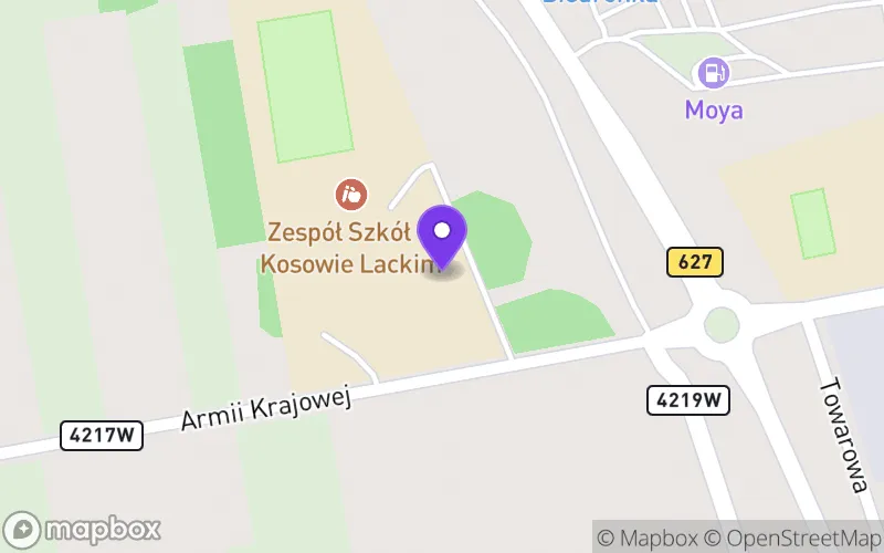 Lokalizacja: Publiczne Liceum Ogólnokształcące im. Orła Białego w Kosowie Lackim