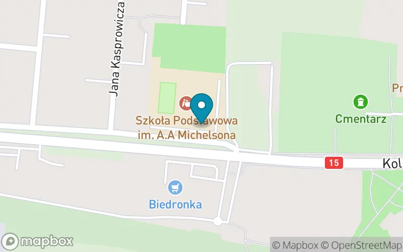 Lokalizacja: Szkoła Podstawowa im. Alberta Abrahama Michelsona w Strzelnie