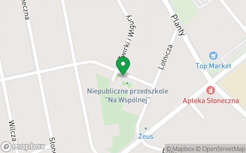 Lokalizacja: Niepubliczne Przedszkole na Wspólnej