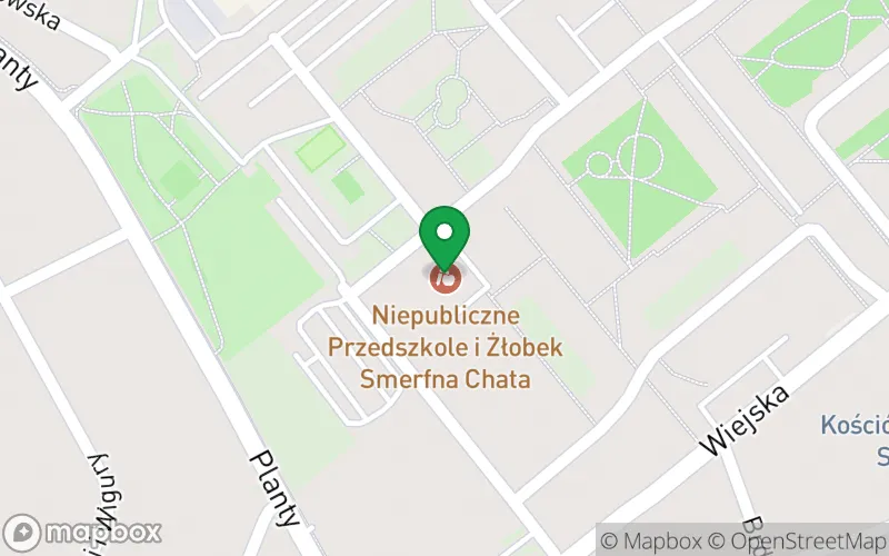 Lokalizacja: Niepubliczne Przedszkole i Żłobek Smerfna Chata