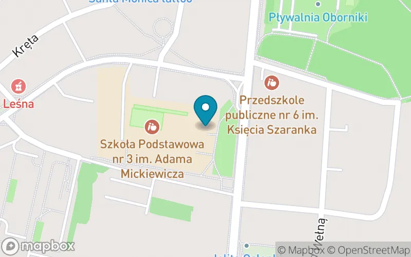 Lokalizacja: Szkoła Podstawowa nr 3 im. Adama Mickiewicza w Obornikach