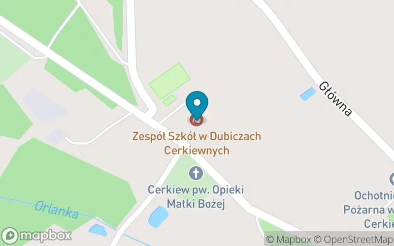 Lokalizacja: Szkoła Podstawowa w Dubiczach Cerkiewnych