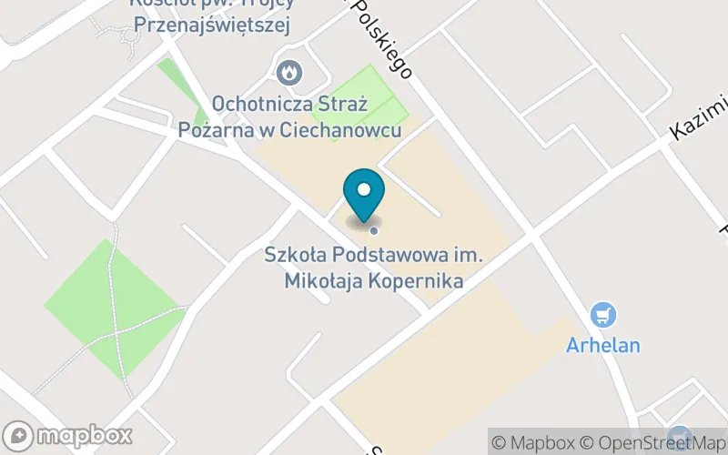 Lokalizacja: Szkoła Podstawowa w Ciechanowcu