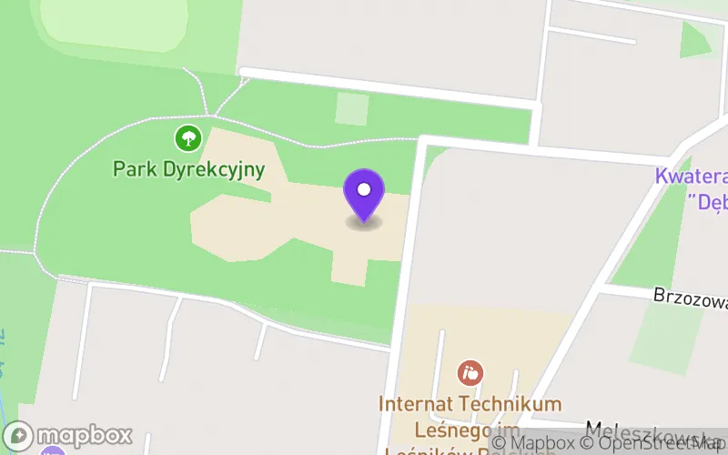 Lokalizacja: Technikum Leśne w Białowieży