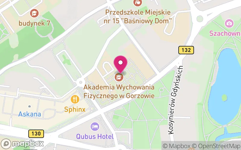 Lokalizacja: Akademia Wychowania Fizycznego w Gorzowie