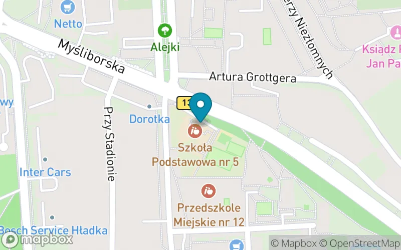 Lokalizacja: Szkoła Podstawowa nr 5 im. Bohaterów 12 Kołobrzeskiego Pułku Piechoty w Gorzowie Wlkp.