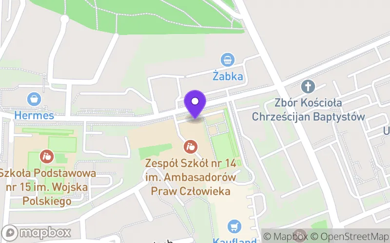Lokalizacja: Branżowa Szkoła I Stopnia Specjalna nr 14 im. Ambasadorów Praw Człowieka w Gorzowie Wielkopolskim w Zespole Szkół Specjalnych nr 14