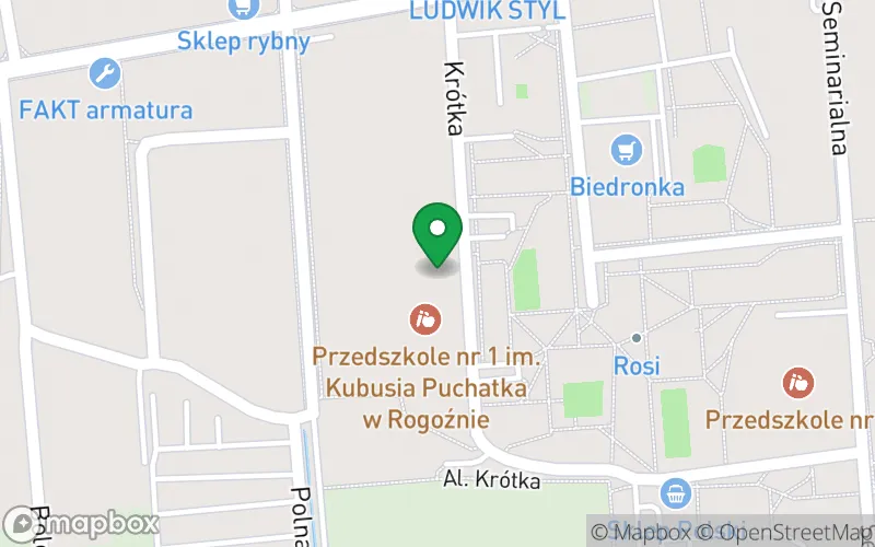 Lokalizacja: Przedszkole nr 1 w Rogoźnie IM "Kubusia Puchatka"