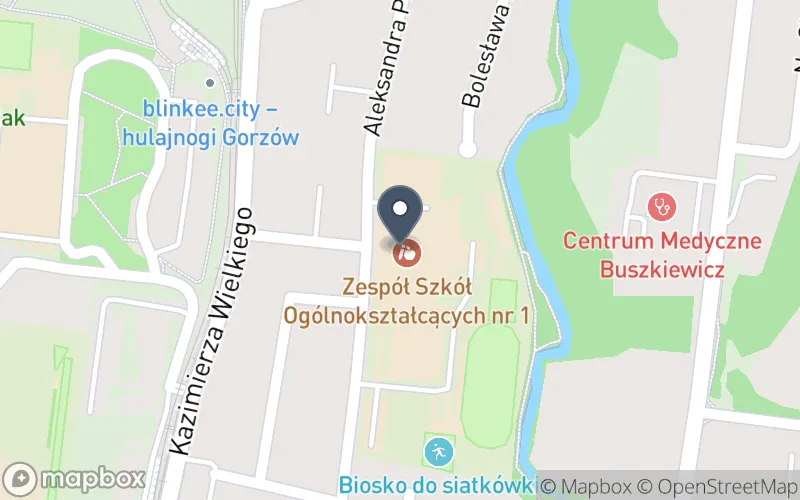 Lokalizacja: Zespół Szkół Ogólnokształcących nr 1 w Gorzowie Wlkp.