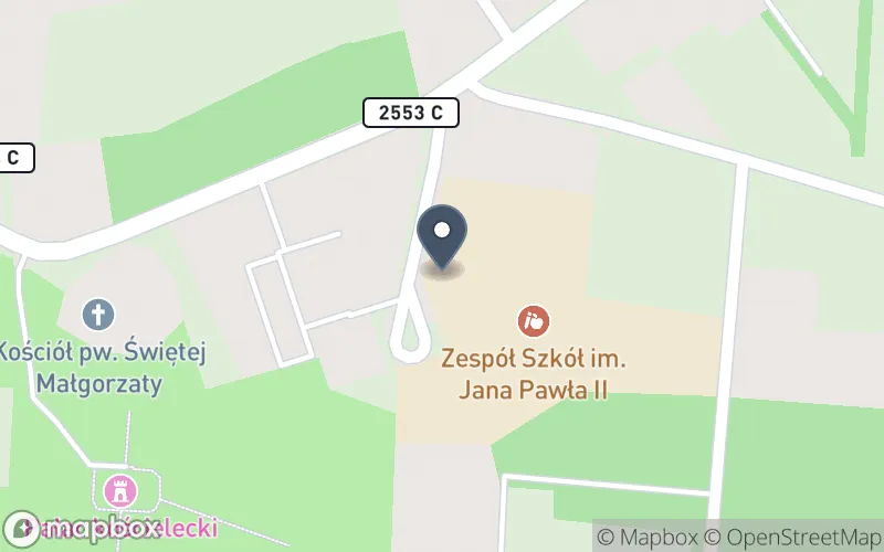 Lokalizacja: Zespół Szkół im. Jana Pawła II w Kościelcu
