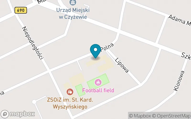 Lokalizacja: Szkoła Podstawowa im. Szarych Szeregów w Czyżewie