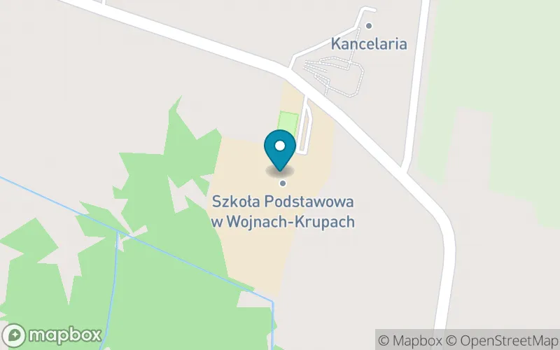 Lokalizacja: Szkoła Podstawowa w Wojnach-Krupach