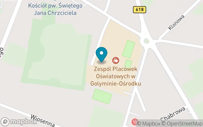 Lokalizacja: Szkoła Podstawowa im. P. J. Gołaszewskiego w Gołyminie-Ośrodku