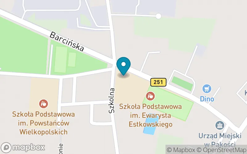 Lokalizacja: Szkoła Podstawowa im. Ewarysta Estkowskiego w Pakości