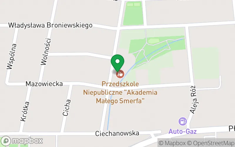 Lokalizacja: Przedszkole Niepubliczne ,,Smerfolandia" Wernicki Emil
