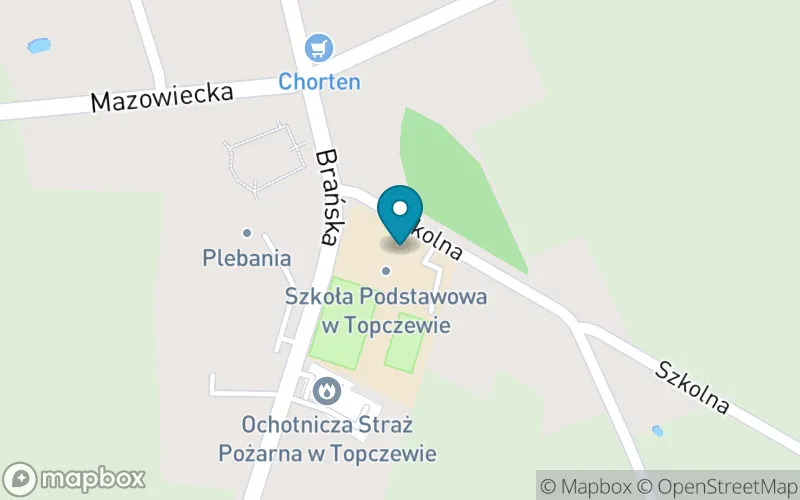 Lokalizacja: Szkoła Podstawowa im. Księdza Franciszka Jakuba Falkowskiego w Topczewie