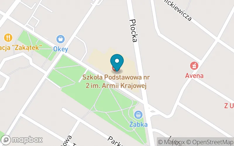 Lokalizacja: Szkoła Podstawowa nr 2 im. Armii Krajowej w Sierpcu