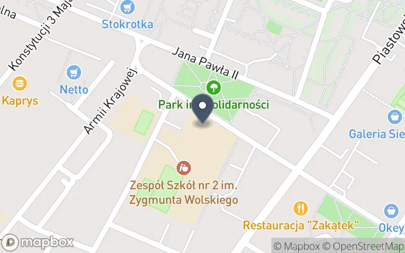 Lokalizacja: Zespół Szkół nr 2 im. Z. Wolskiego w Sierpcu