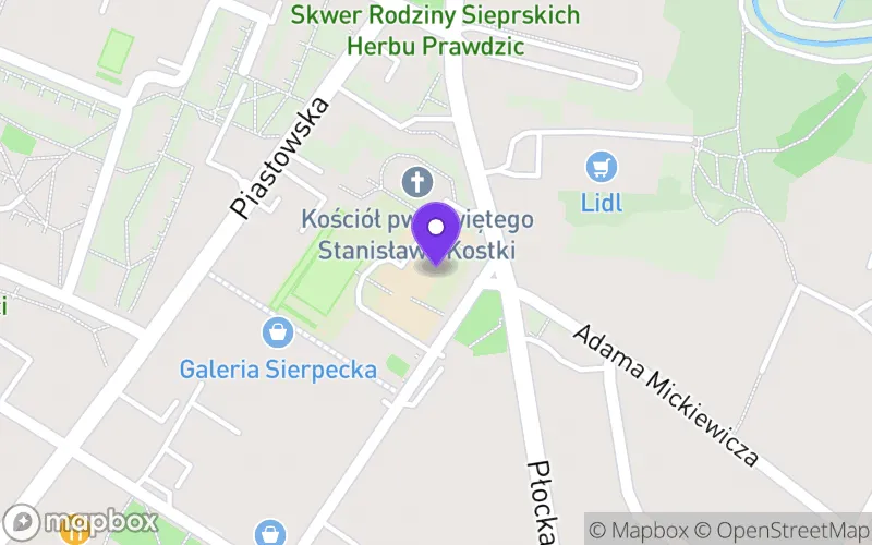 Lokalizacja: Liceum Ogólnokształcące im. Biskupa Leona Wetmańskiego w Sierpcu