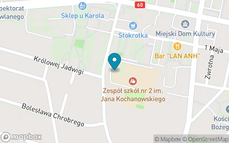 Lokalizacja: Szkoła Podstawowa nr 2 im. Jana Kochanowskiego
