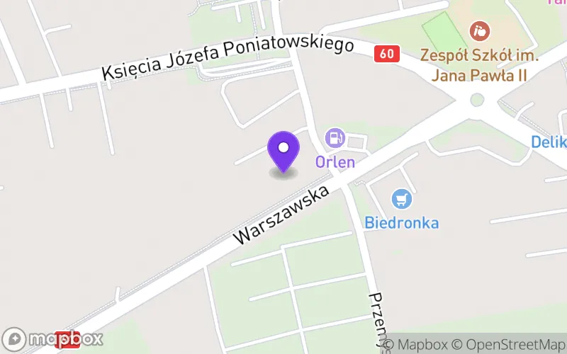 Lokalizacja: Liceum Ogólnokształcące w Zespole Szkół w Różanie