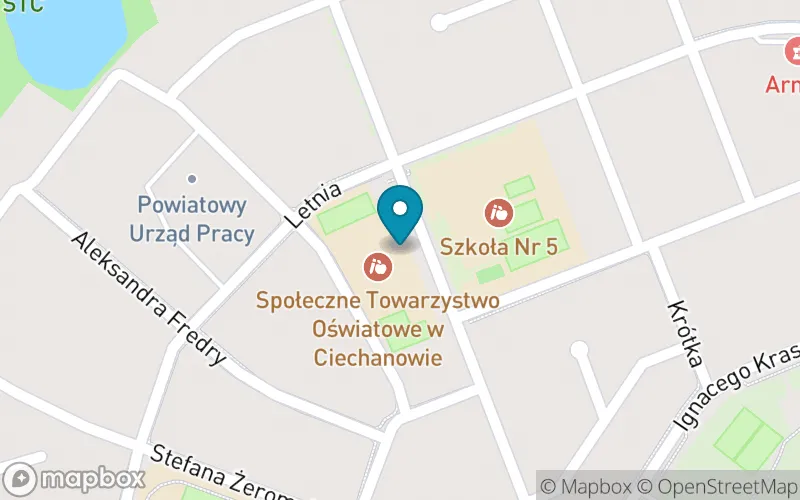 Lokalizacja: Społeczna Szkoła Podstawowa STO z Oddziałami Dwujęzycznymi im. Ireny Sendlerowej w Ciechanowie