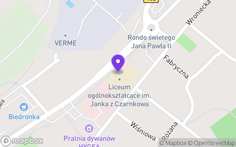 Lokalizacja: Liceum Ogólnokształcące im. Janka z Czarnkowa