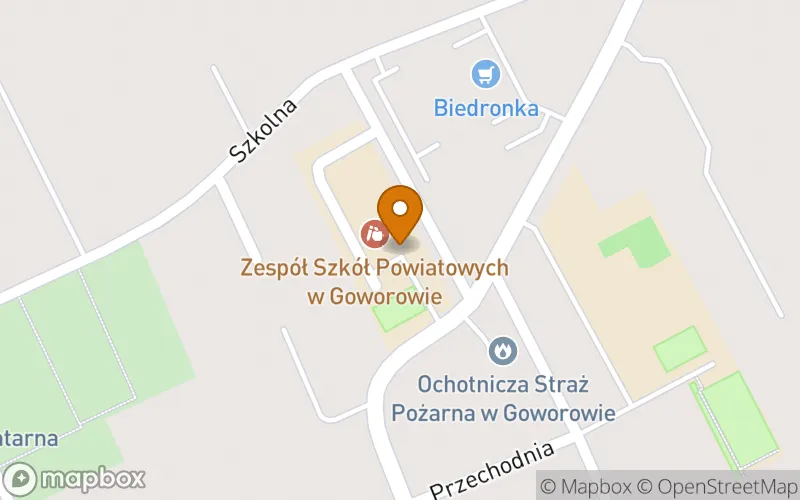 Lokalizacja: Szkoła Policealna w Goworowie