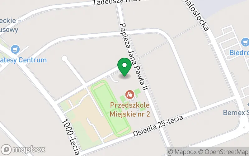 Lokalizacja: Przedszkole Miejskie nr 2 w Wysokiem Mazowieckiem