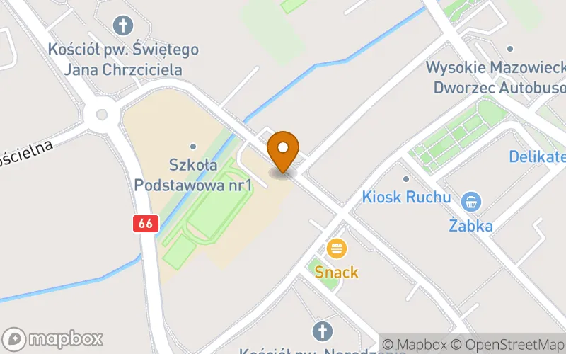 Lokalizacja: Szkoła Policealna nr 2 w Wysokiem Mazowieckiem