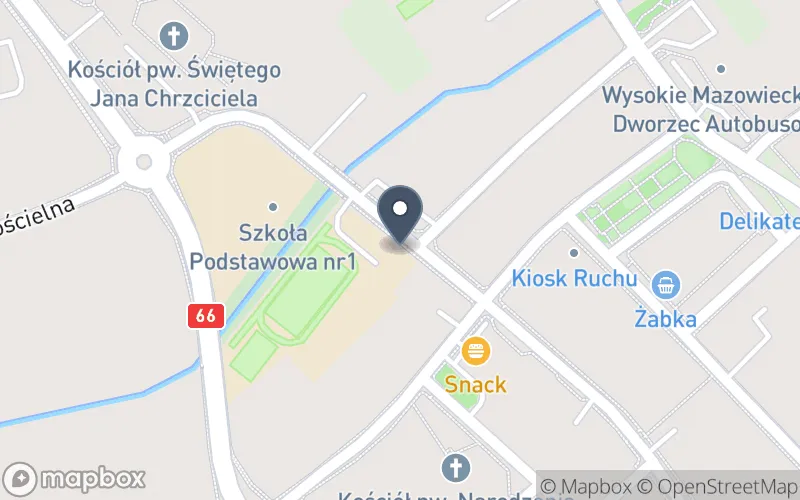 Lokalizacja: Zespół Szkół Zawodowych im. Stanisława Staszica w Wysokiem Mazowieckiem