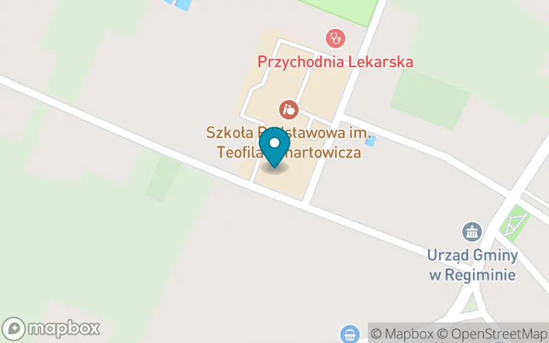 Lokalizacja: Szkoła Podstawowa im. Teofila Lenartowicza w Regiminie