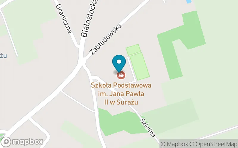 Lokalizacja: Szkoła Podstawowa im. Jana Pawła II w Surażu