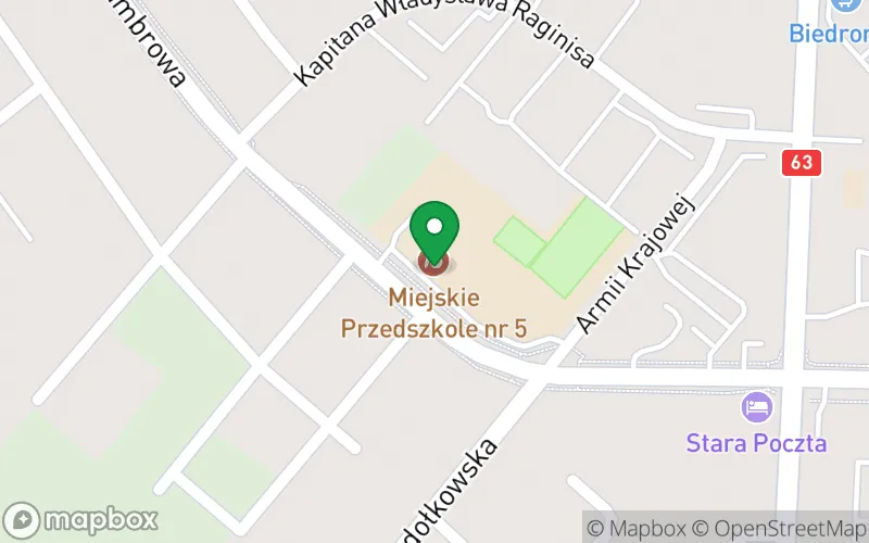 Lokalizacja: Miejskie Przedszkole nr 5 w Zambrowie