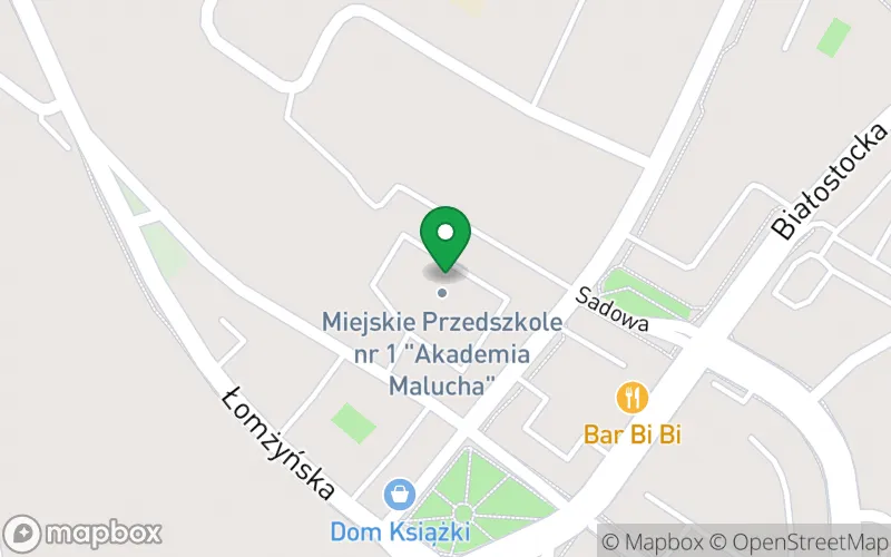 Lokalizacja: Miejskie Przedszkole Nr1 "Akademia Malucha" w Zambrowie