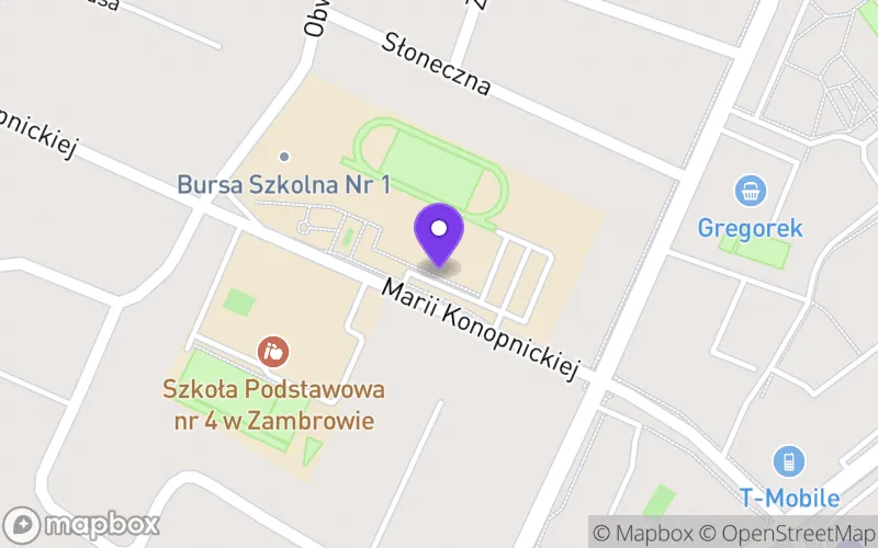 Lokalizacja: I Liceum Ogólnokształcące im. Stanisława Konarskiego w Zambrowie