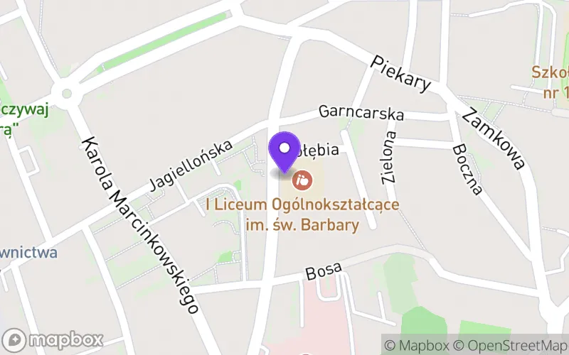 Lokalizacja: I Liceum Ogólnokształcące im. Św. Barbary w Chodzieży