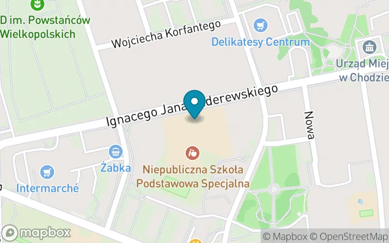 Lokalizacja: Niepubliczna Terapeutyczna Szkoła Podstawowa Specjalna Kraina Zmysłów w Chodzieży