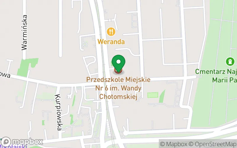 Lokalizacja: Przedszkole Miejskie nr 6 im. Wandy Chotomskiej