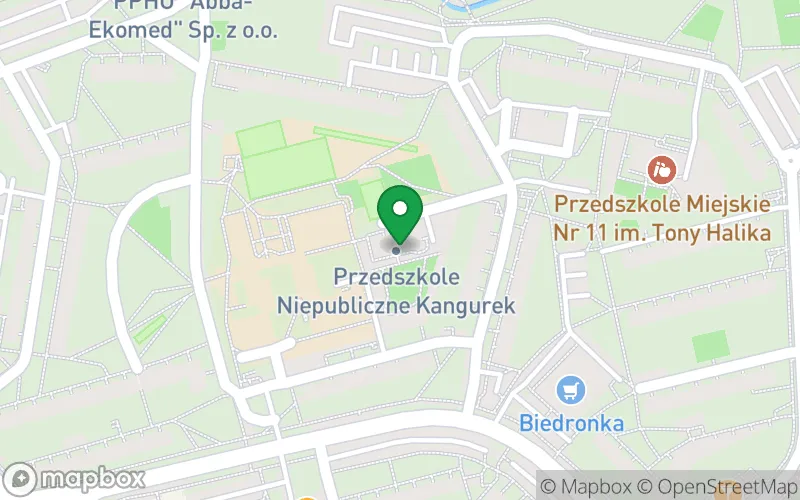 Lokalizacja: Przedszkole Prywatne "Kangurek"