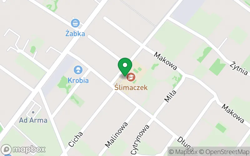 Lokalizacja: Prywatne Przedszkole Ślimaczek w Krobii