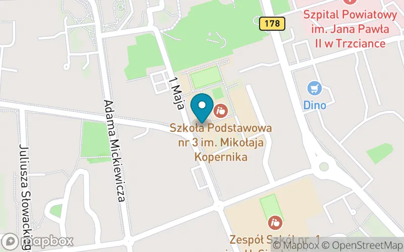 Lokalizacja: Szkoła Podstawowa nr 3 im. Mikołaja Kopernika w Trzciance